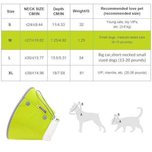 Qpets® Cat Cone Collar Adjustable Drawstring Polyester Cones After Surgery Pet Dog Recovery Comfy Protective Soft Head Neck for Cats 1.5-3Kg M 2PCS Qpets® Cat Cone Collar Adjustable Drawstring Polyester Cones After Surgery Pet Dog Recovery Comfy Protective Soft Head Neck for Cats 1.5-3Kg M 2PCS